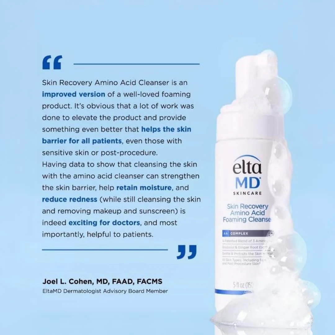 EltaMD® Skin Recovery Amino Acid Foaming Cleanser 1 oz - Image 4
