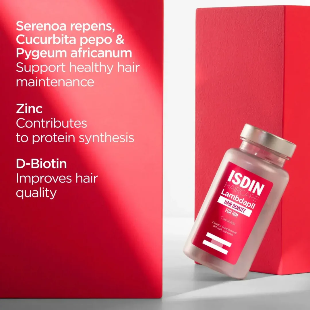 ISDIN® Lambdapil® Hair Density Capsules For Him 60 capsules - Image 3