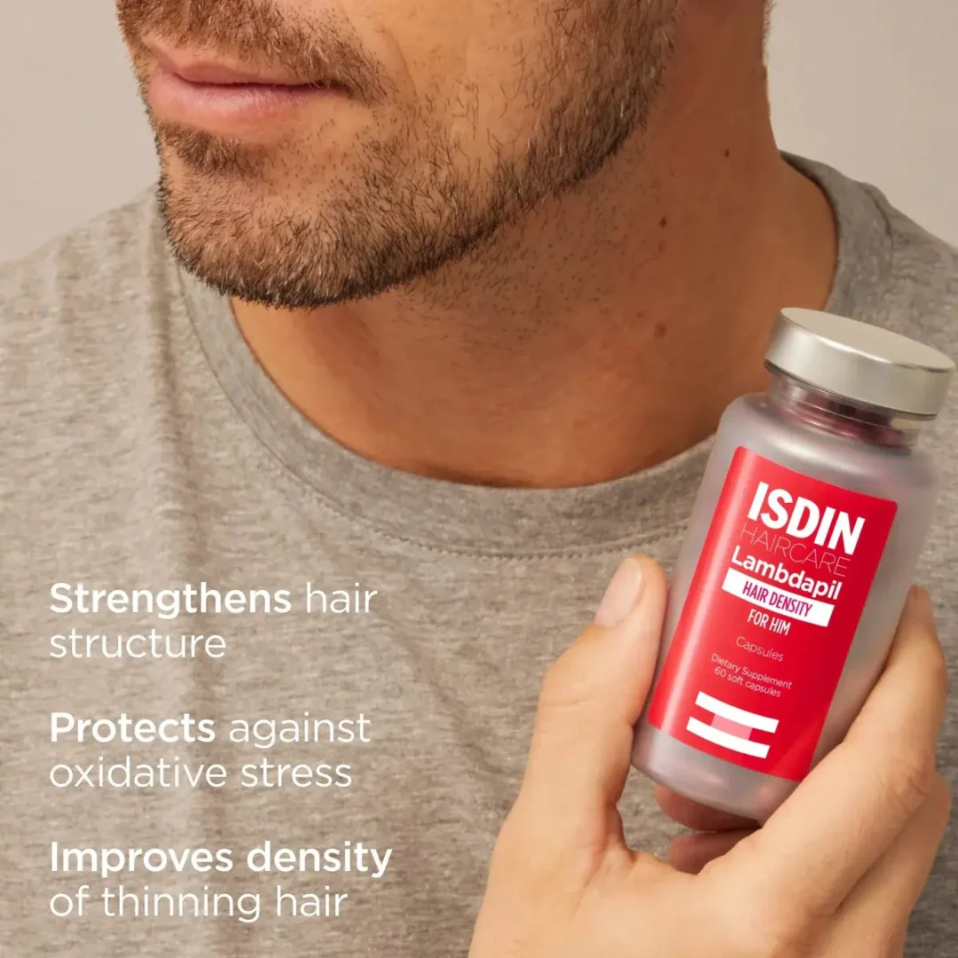 ISDIN® Lambdapil® Hair Density Capsules For Him 60 capsules - Image 5