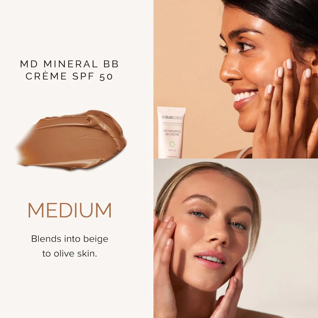 MDSolarSciences® MD Mineral BB Crème SPF 50, Medium - 1.23 oz / 35 g - Image 3
