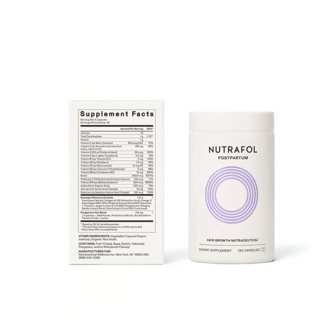 Nutrafol® Postpartum Hair Growth Nutraceutical 1-Month Supply - Image 4