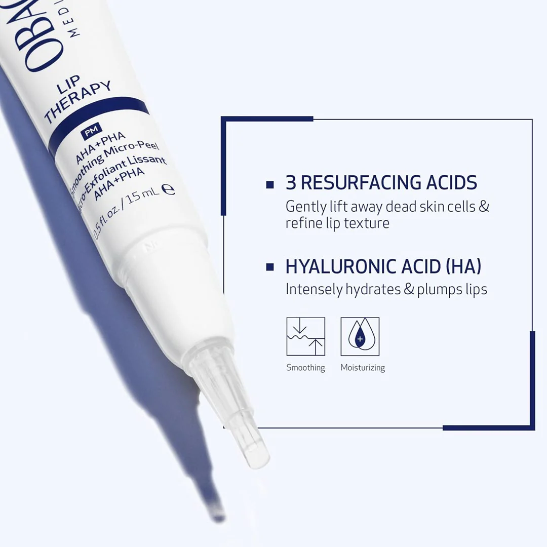 Obagi® Lip Therapy AHA+PHA Smoothing Micro-Peel 0.5 fl oz - Image 3