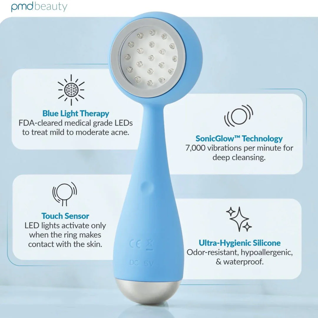 PMD® Clean Acne Blue Light LED Smart Facial Cleansing Device - Image 3