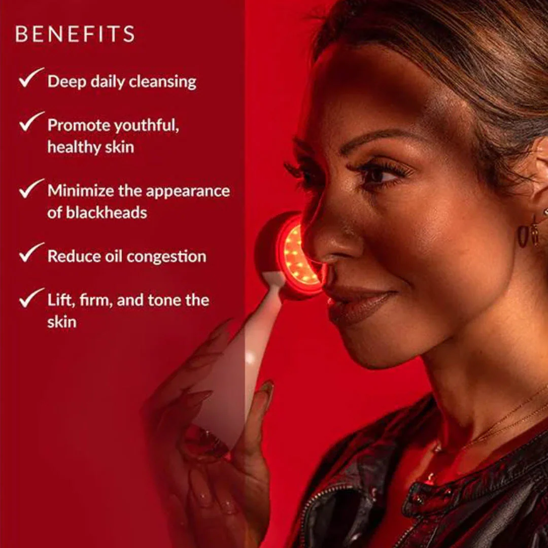 PMD® Clean Redvolution Smart Facial Red Light Cleansing Device - Cream - Image 4