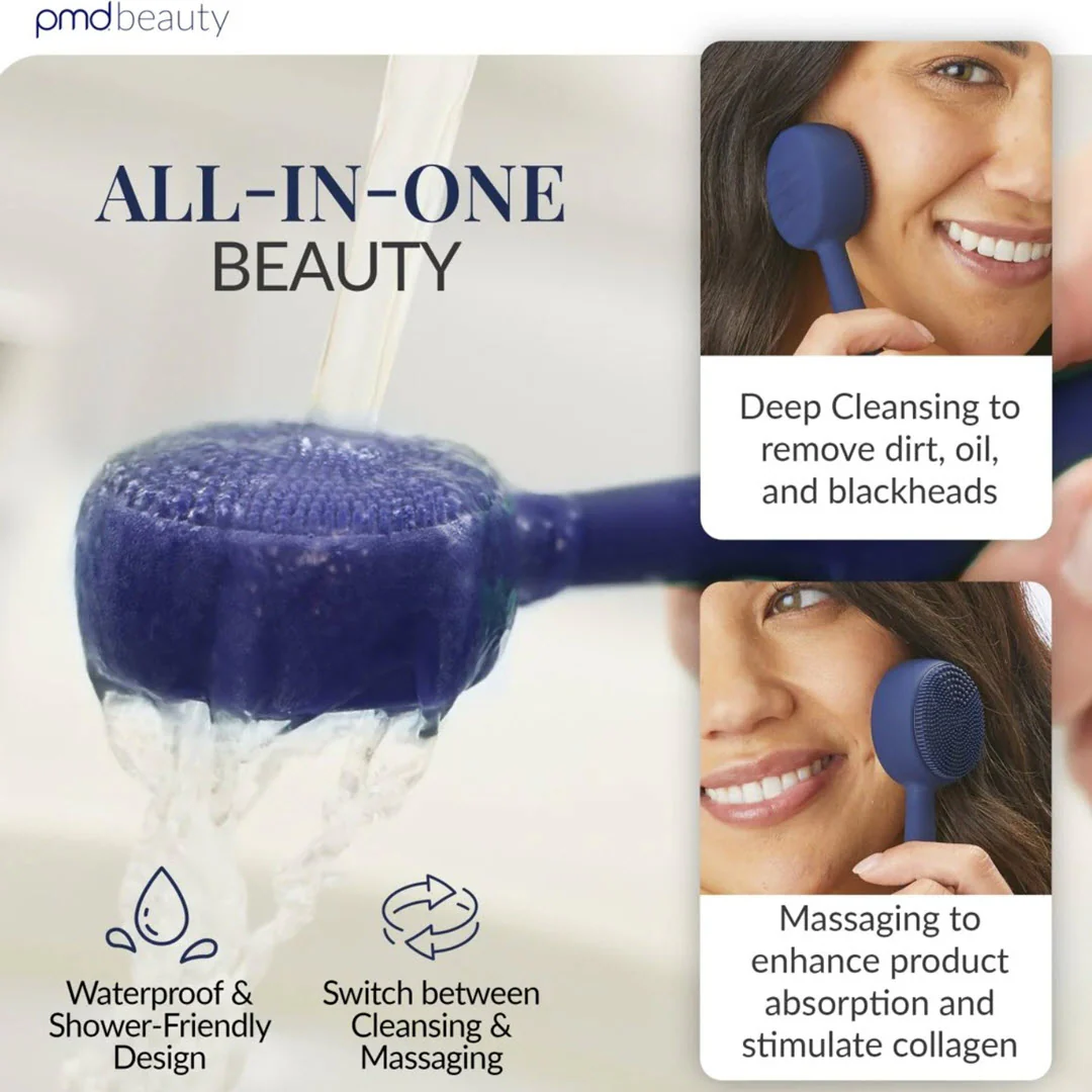 PMD® Clean Smart Facial Cleansing Device - Navy - Image 3
