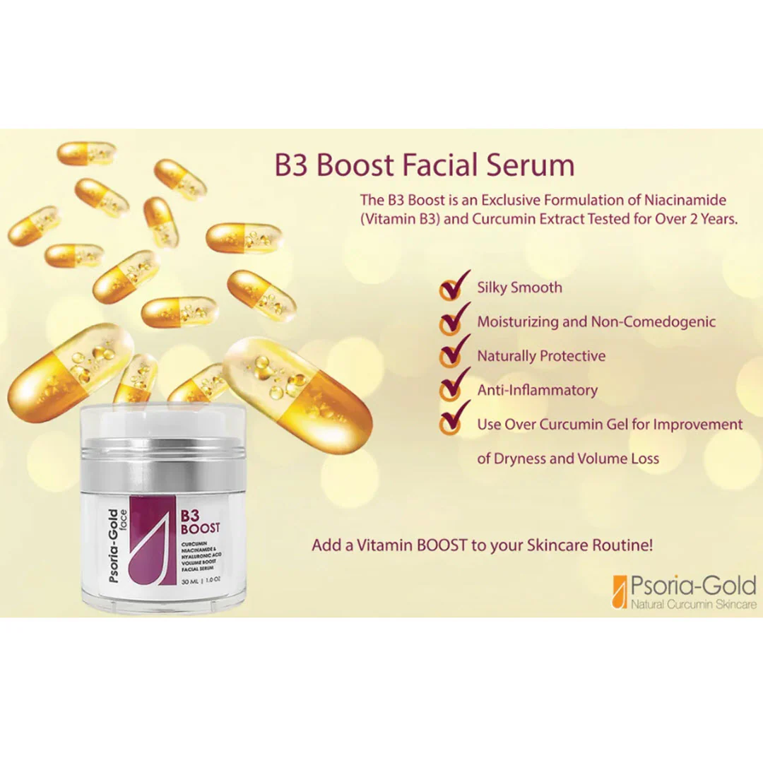 Psoria-Gold® B3 BOOST Facial Serum 1 fl oz - Image 2