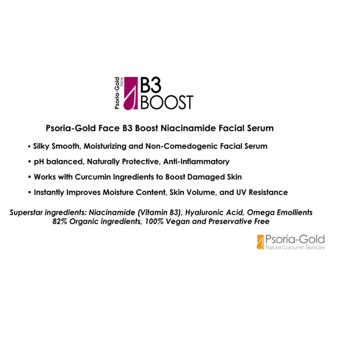 Psoria-Gold® B3 BOOST Facial Serum 1 fl oz - Image 3