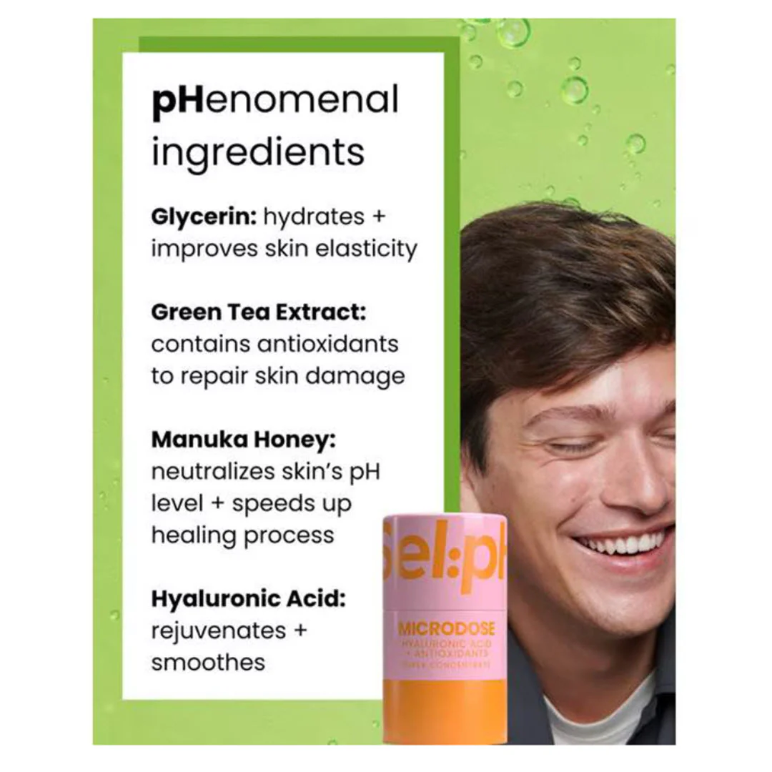 SelpH® Hydrating Microdose with Hyaluronic Acid + Antioxidants 0.51 fl oz - Image 2