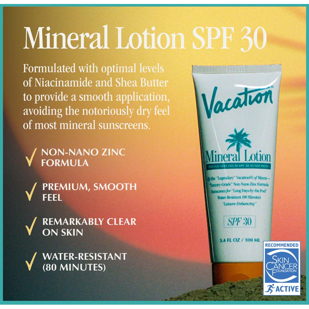 Vacation® Mineral Lotion SPF 30 Sunscreen 3.4 fl oz - Image 2