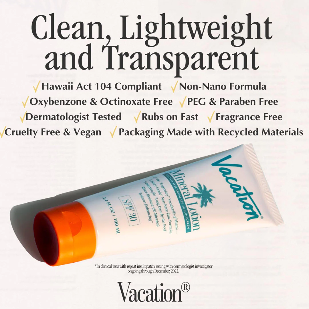 Vacation® Mineral Lotion SPF 30 Sunscreen 3.4 fl oz - Image 3