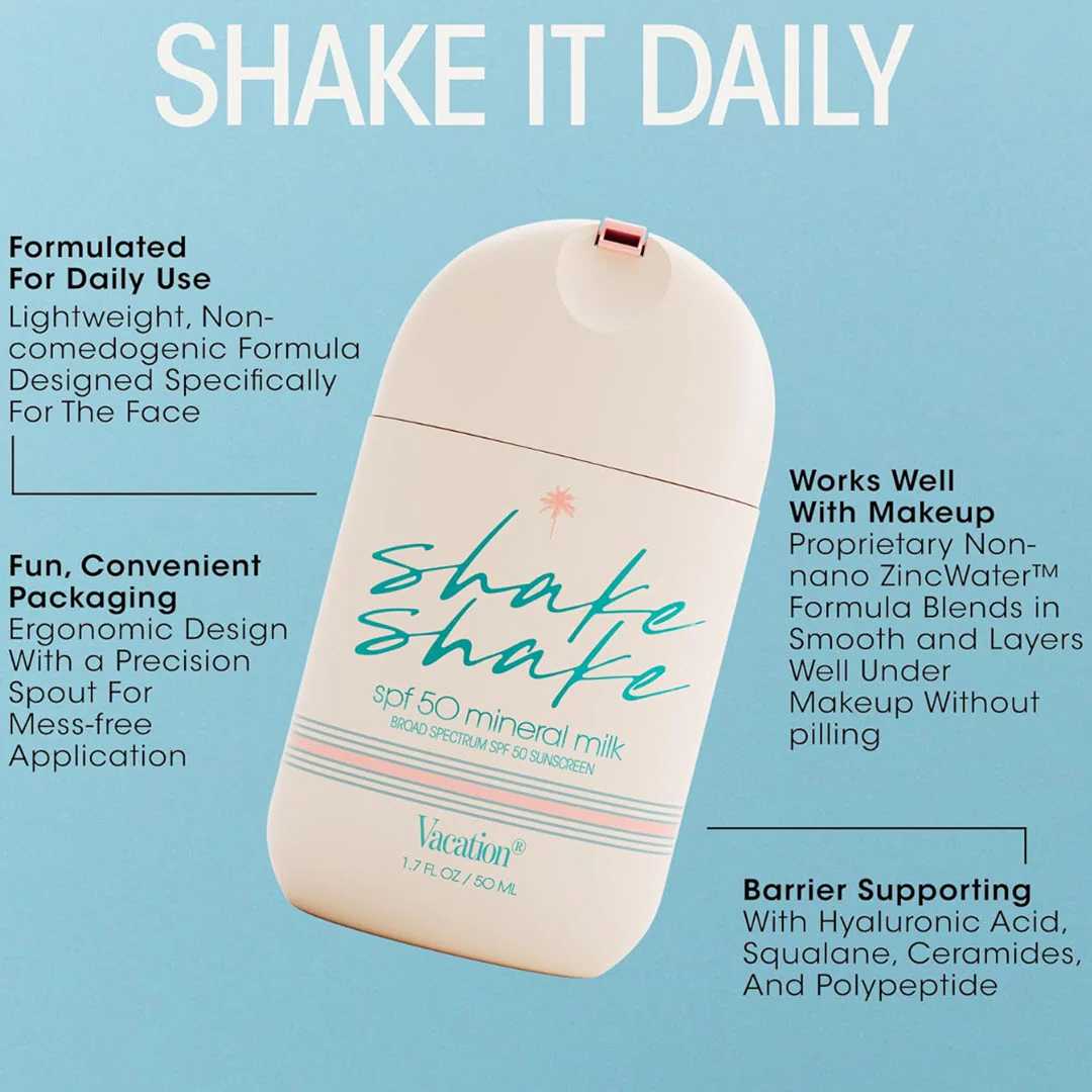 Vacation® Shake Shake SPF 50 Mineral Milk Face Sunscreen 1.7 fl oz / 50 mL - Image 4