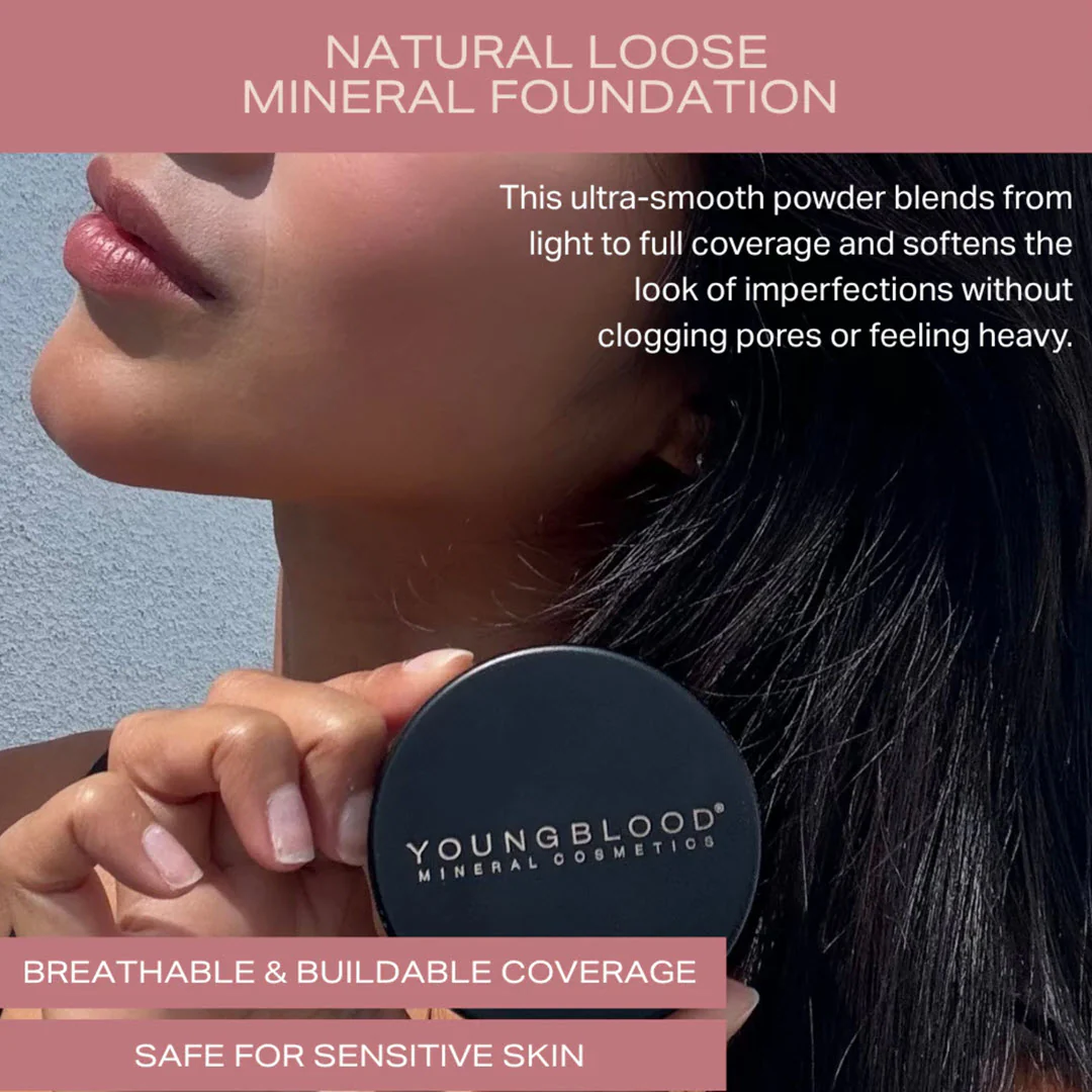 Youngblood® Mineral Cosmetics Natural Loose Mineral Foundation - Pearl 0.35 oz - Image 4